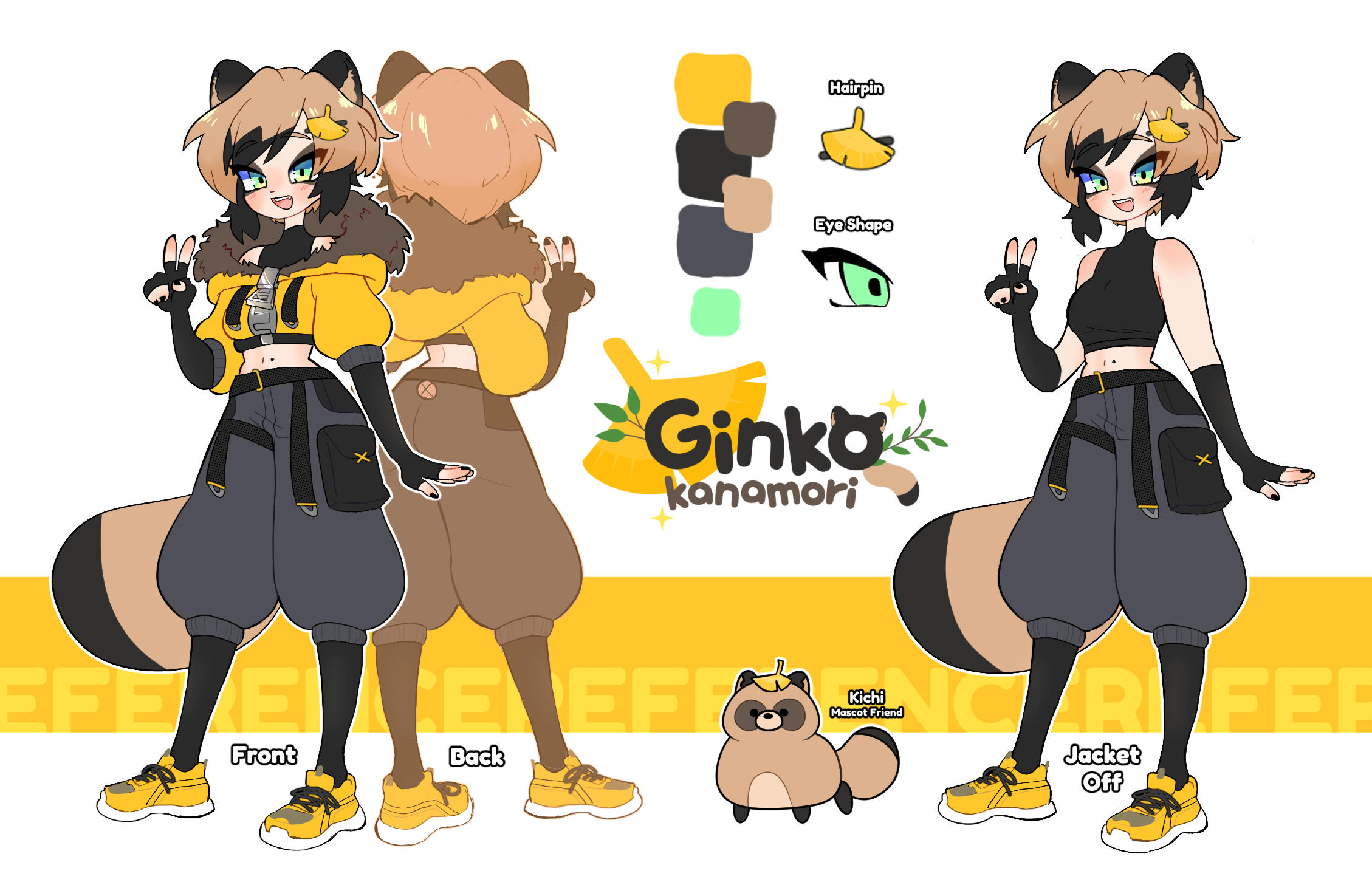Ginko Kanamori Reference Sheet